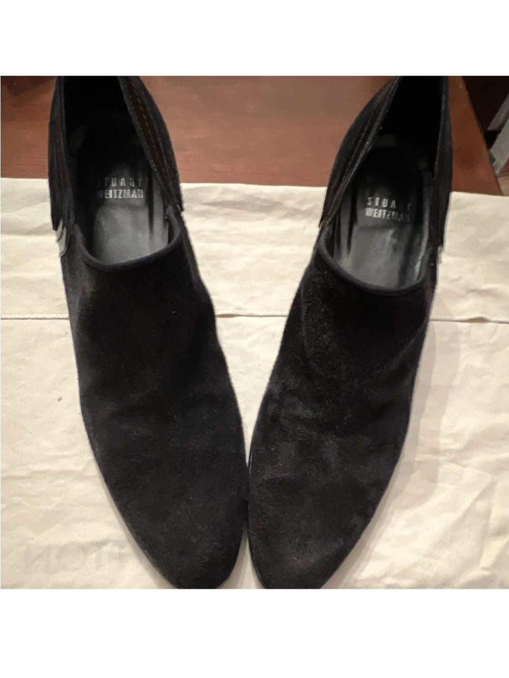 Stuart Weitzman Black Suede Men's Chukka Boots
